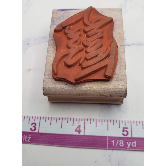 Thank You! Phrase in Brushstroke Font Posh Impressions Rubber Stampede Stamp - Picture 7 of 7